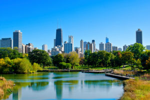 Lincoln Park Pond In Chicago